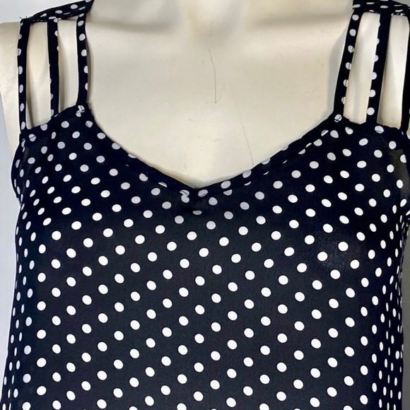Papermoon x Stitch Fix Polka Dot Benette Multi Strap Blouse (Small) - Picture 7 of 10